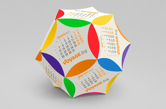 Календар в 3D пъзел